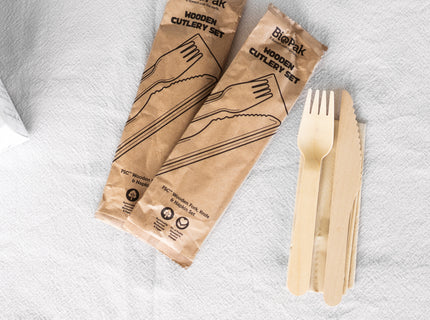 Cutlery - Knife, Fork & Napkin x10 image 0