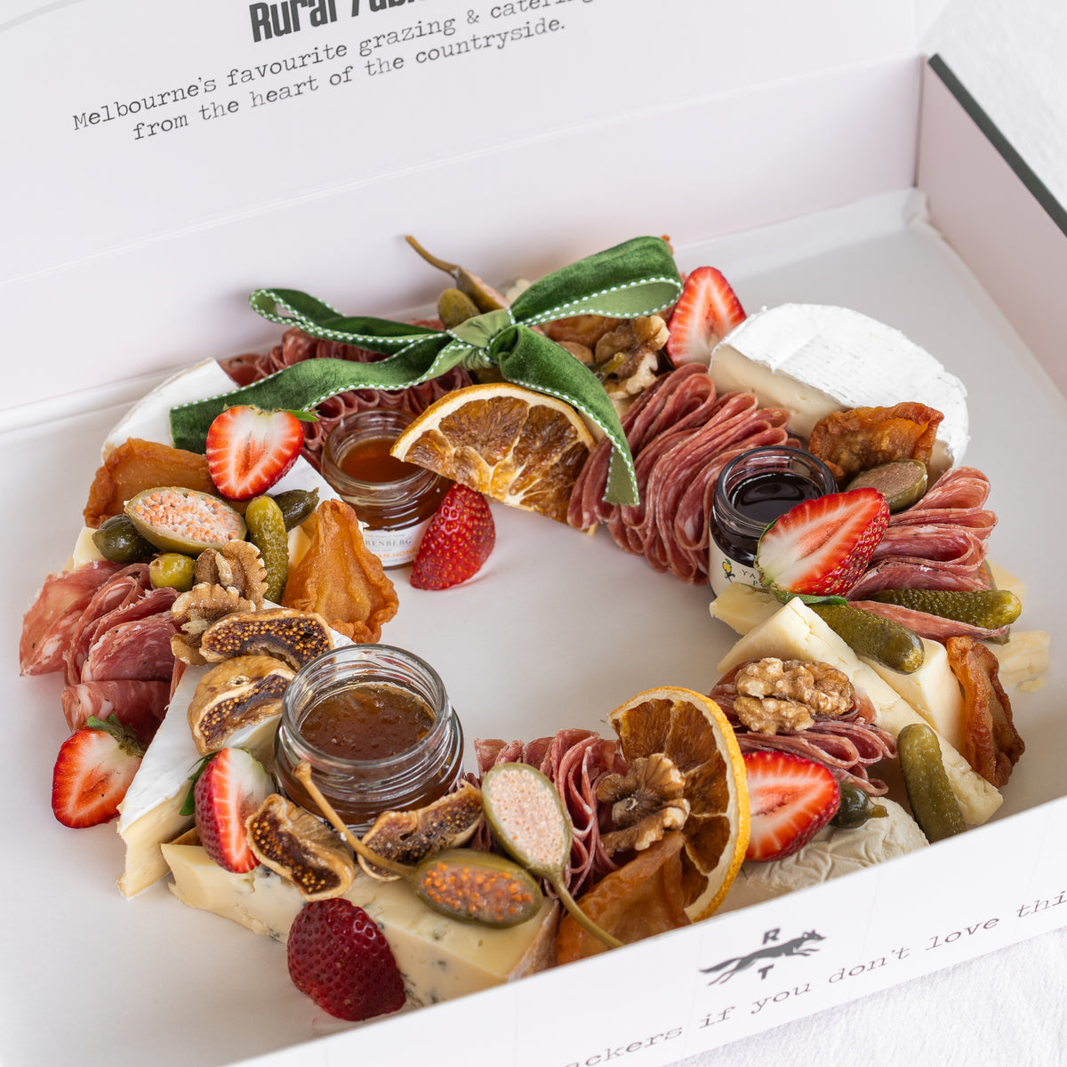 The Cheese & Charcuterie Festive Wreath