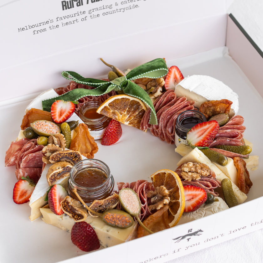 The Cheese & Charcuterie Festive Wreath