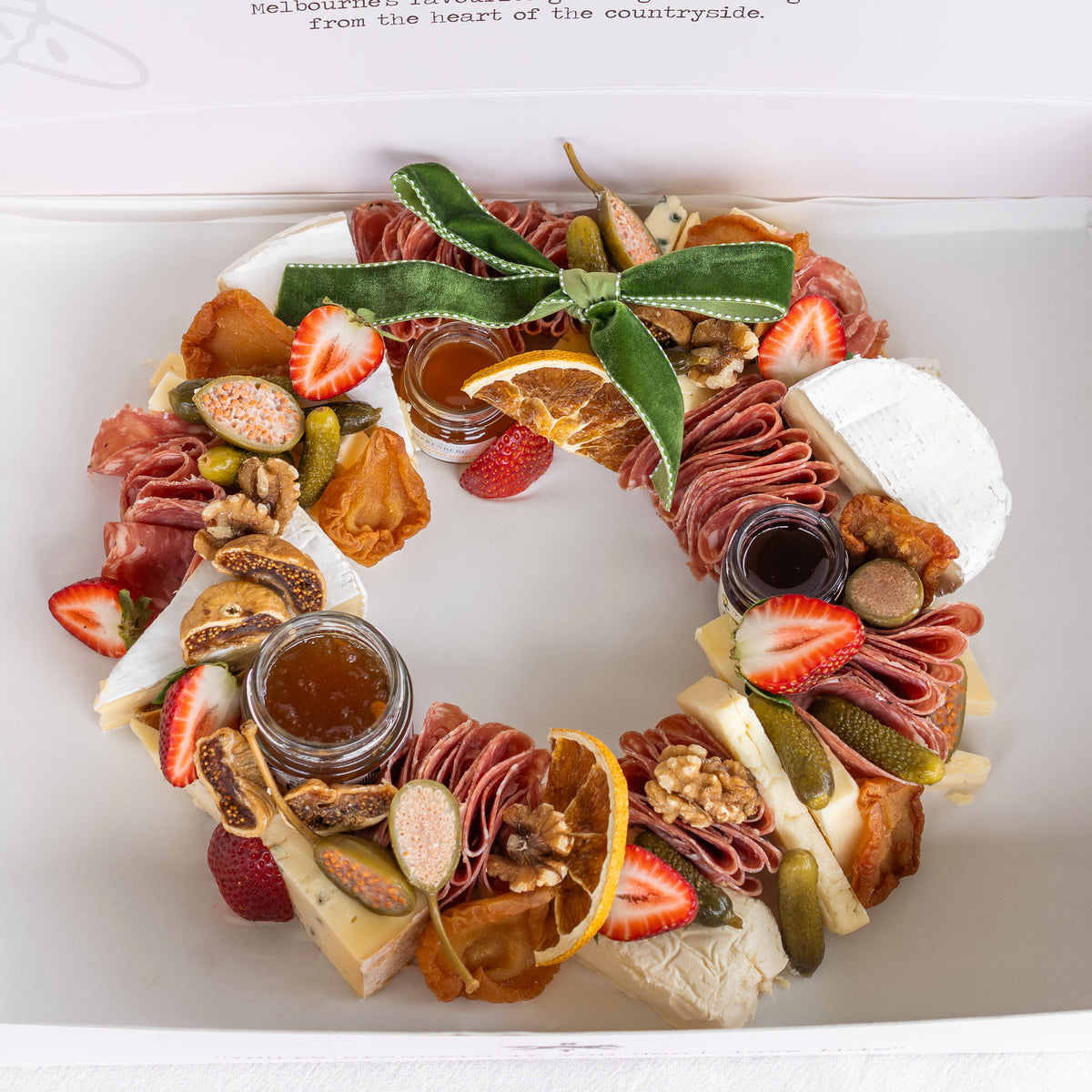 The Cheese & Charcuterie Festive Wreath