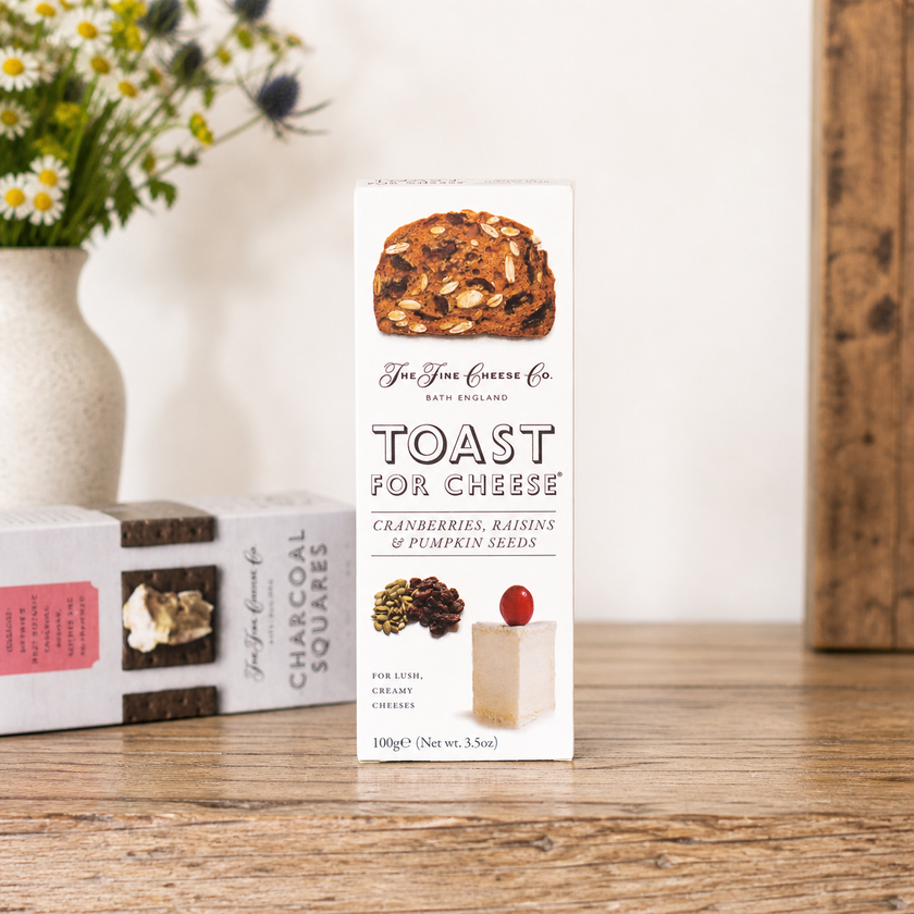The Fine Cheese Co. Toast for Cheese – Cranberry, Raisins and Pumpkin seeds