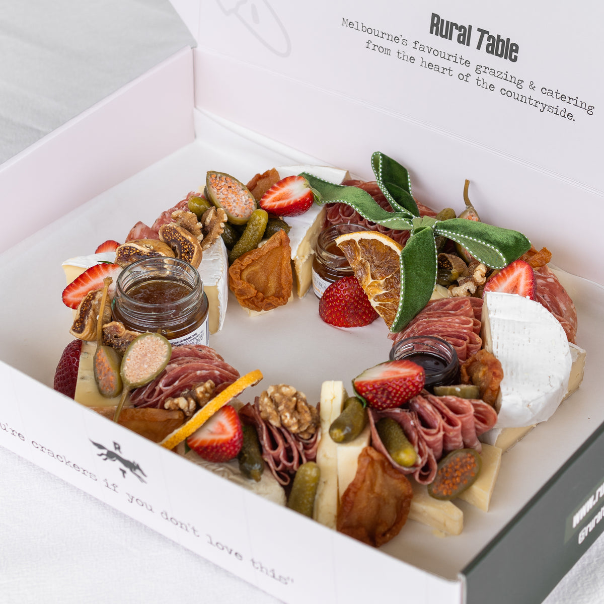 The Cheese & Charcuterie Festive Wreath