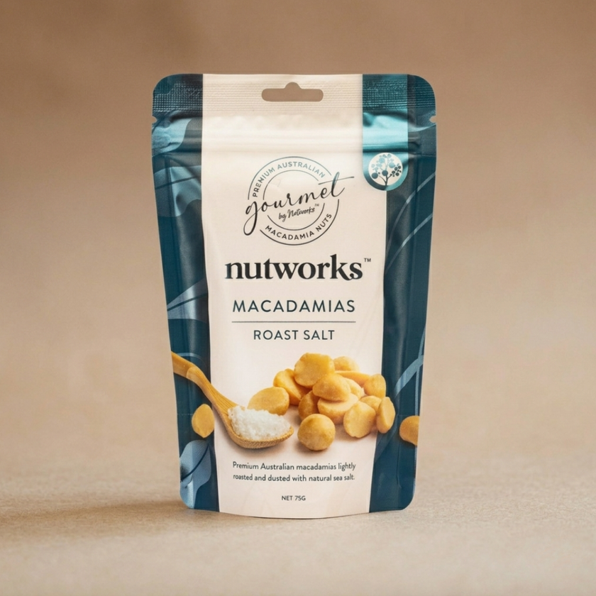 Nutworks Roast Salt Macadamias 75g