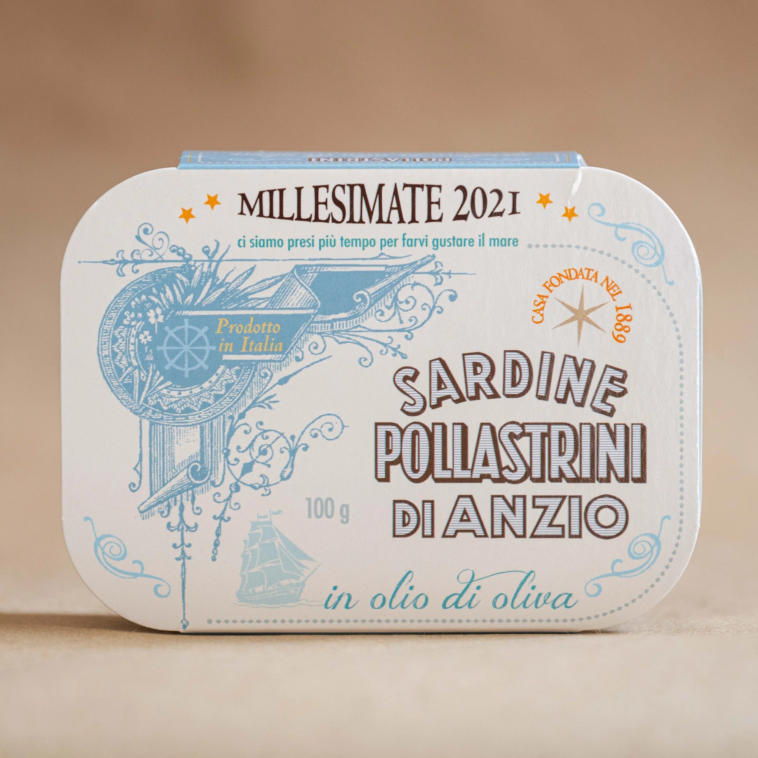 Pollastrini Millesimate Sardines in Olive Oil – 100g